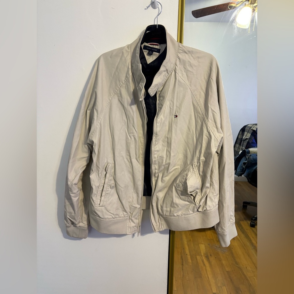 Tommy Hilfiger Men's Beige Windbreaker